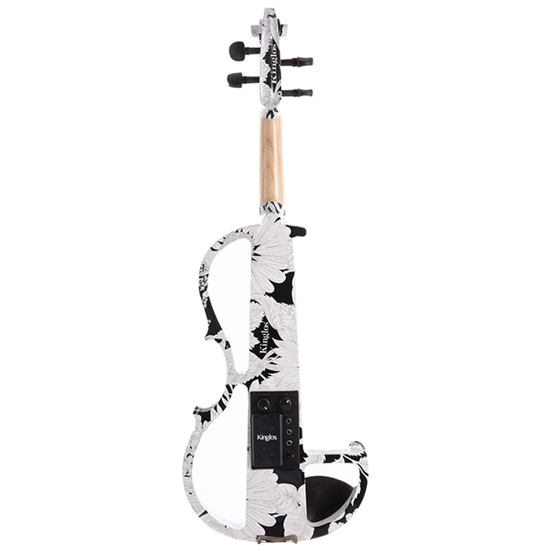 White and Black Electric Violin 