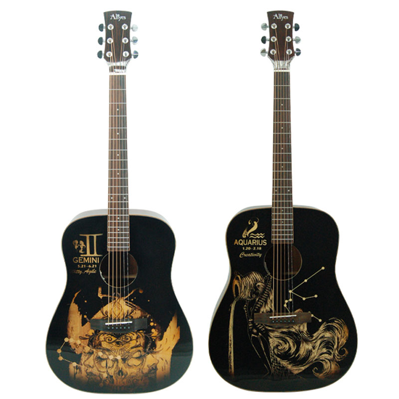 Wood Carved Guitar