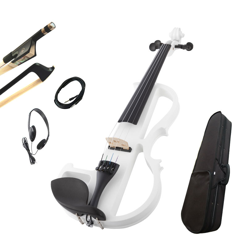 Custom White Electric Violin